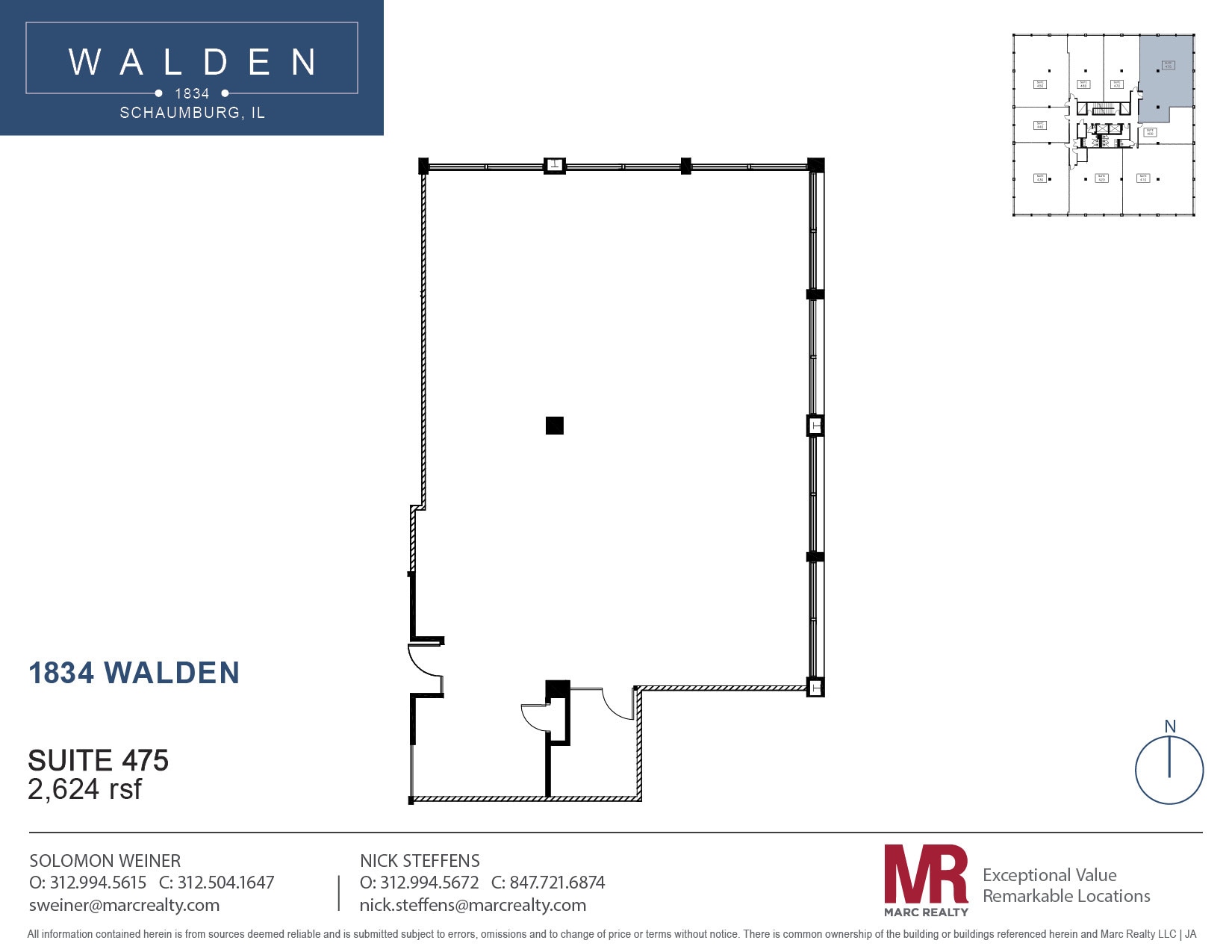 1834 Walden Office Sq, Schaumburg, IL à louer Plan d’étage– Image 1 sur 1