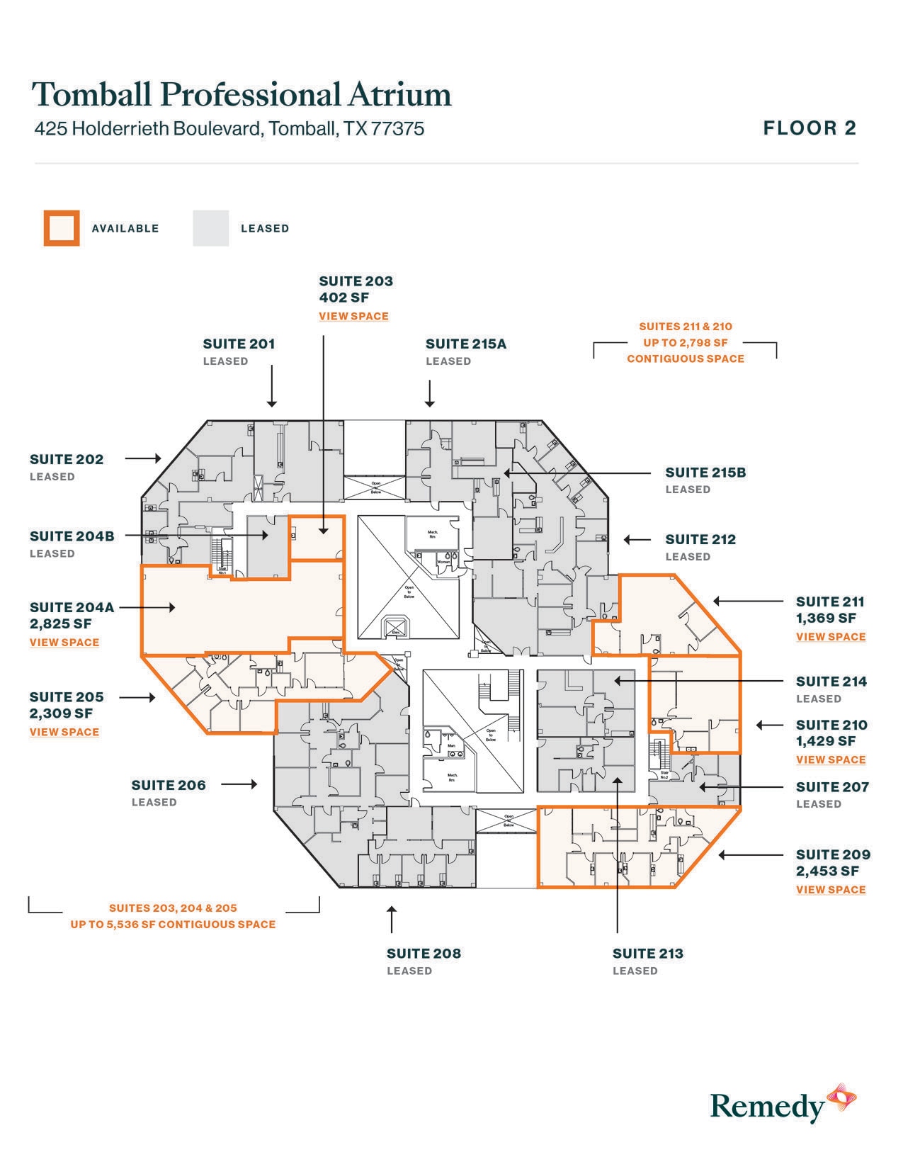 425 Holderrieth Blvd, Tomball, TX à louer Plan d’étage– Image 1 sur 1