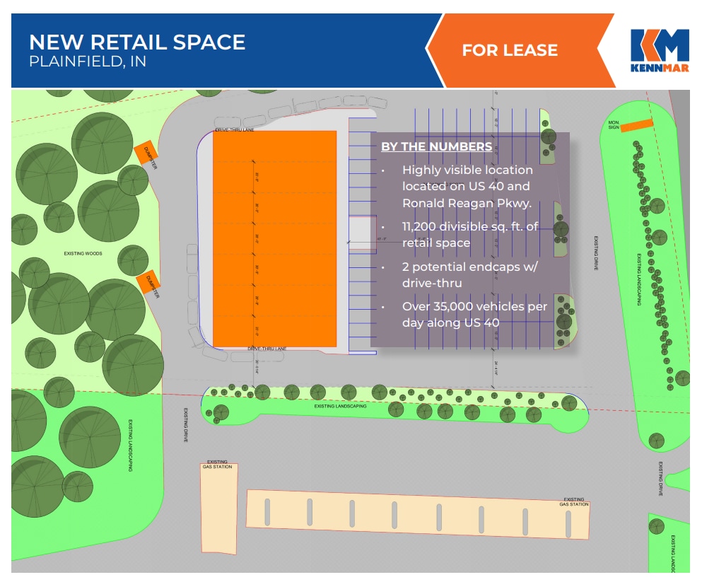 3055 E. Main Street, Plainfield, IN à louer Plan d’étage– Image 1 sur 2