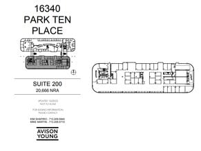 16340 Park Ten Place Dr, Houston, TX à louer Plan d’étage– Image 1 sur 1