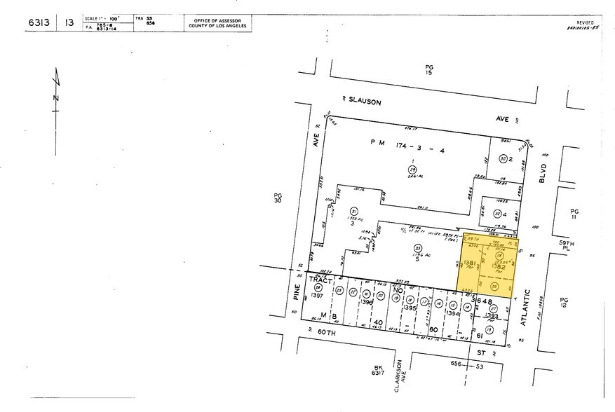 5953 Atlantic Blvd, Maywood, CA à louer - Plan cadastral – Image 3 sur 9