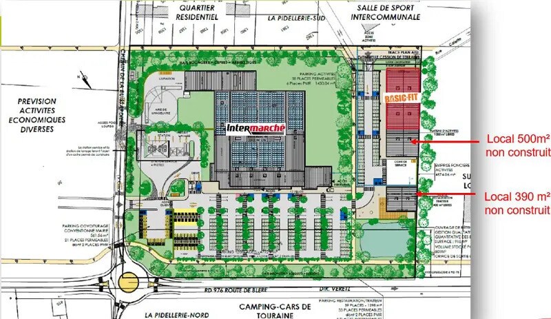 Local commercial dans Véretz à louer Plan de site– Image 1 sur 3