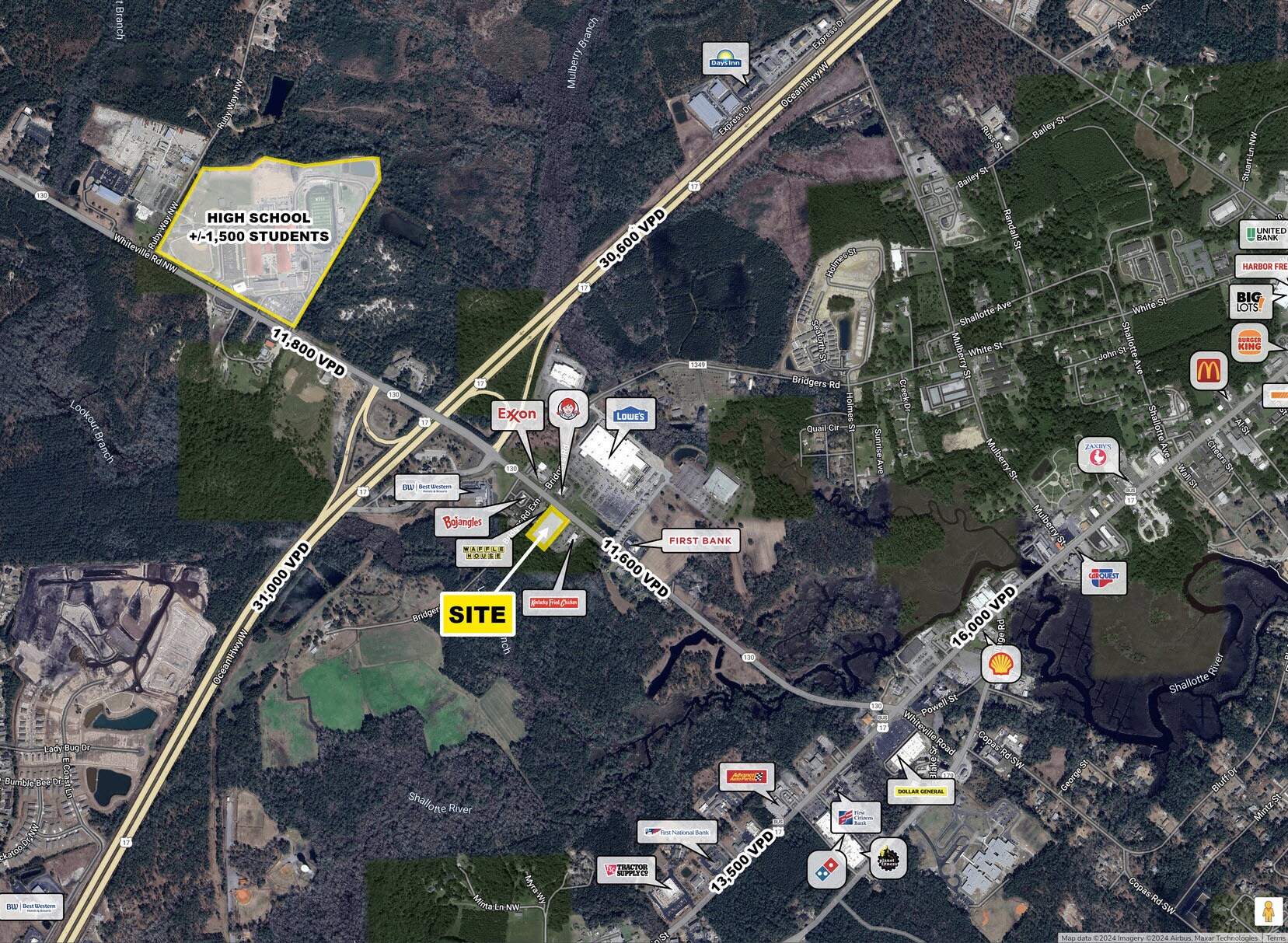 350 Whiteville Rd, Shallotte, NC à vendre Photo principale– Image 1 sur 2