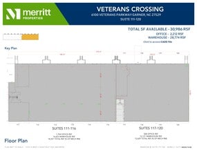 6100 NC Highway 42 W, Garner, NC à louer Plan d’étage– Image 2 sur 2