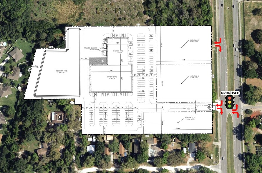 950 S Narcoossee Rd, Saint Cloud, FL à louer - Plan de site – Image 3 sur 4