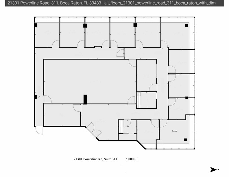 21301 Powerline Rd, Boca Raton, FL à louer Plan d’étage– Image 1 sur 1