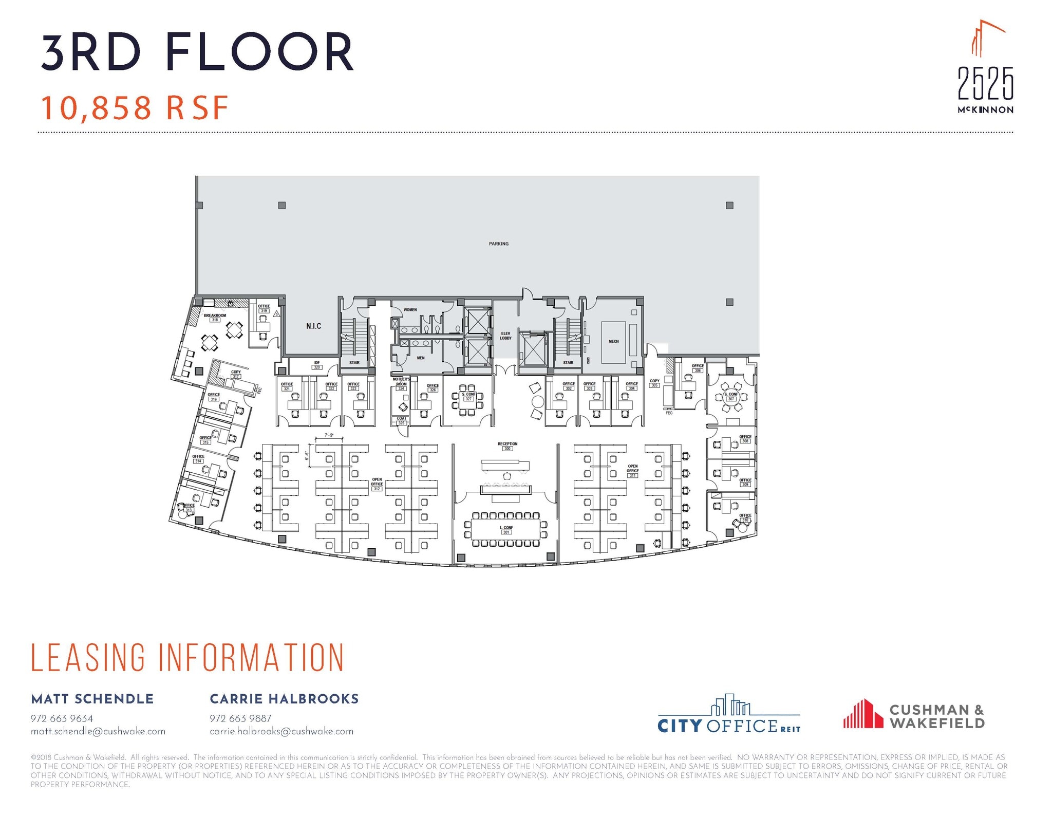 2525 McKinnon St, Dallas, TX à louer Plan d’étage– Image 1 sur 1