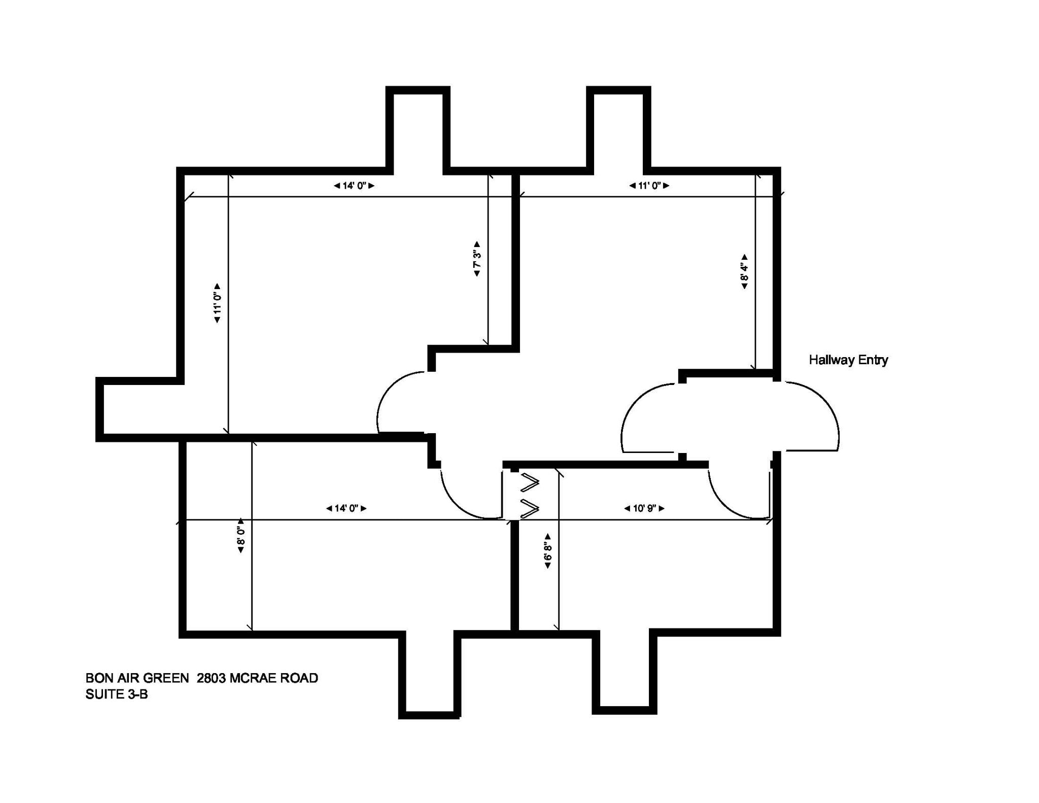 2803 Mcrae Rd, Richmond, VA à louer Plan d’étage– Image 1 sur 1