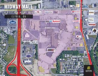 Plus de détails pour 1733-1875 Midway Mall N, Elyria, OH - Local commercial à louer