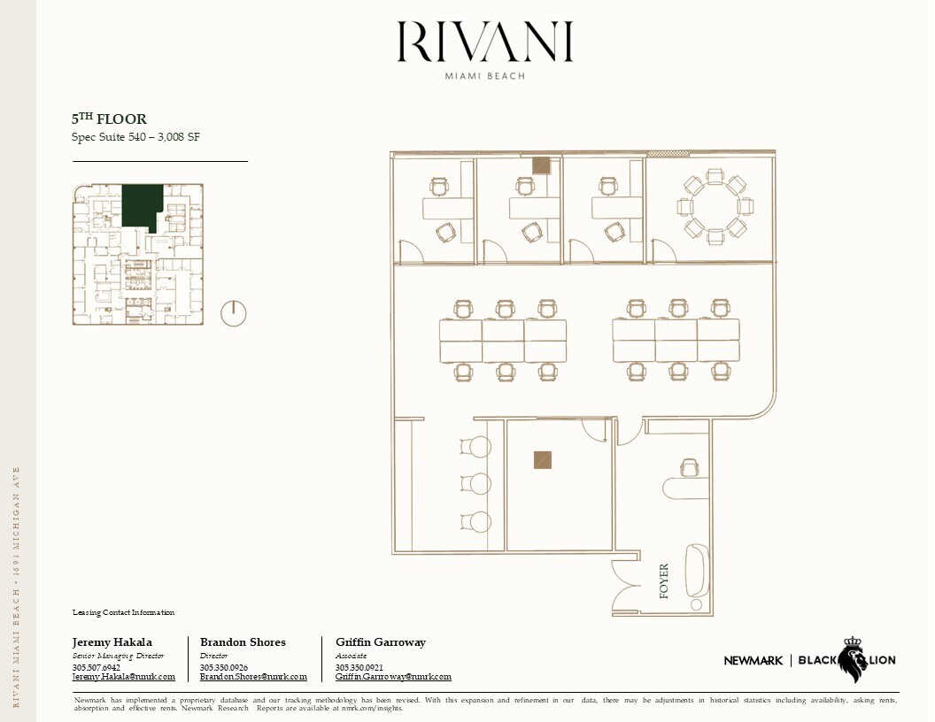 1691 Michigan Ave, Miami Beach, FL à louer Plan d’étage– Image 1 sur 1