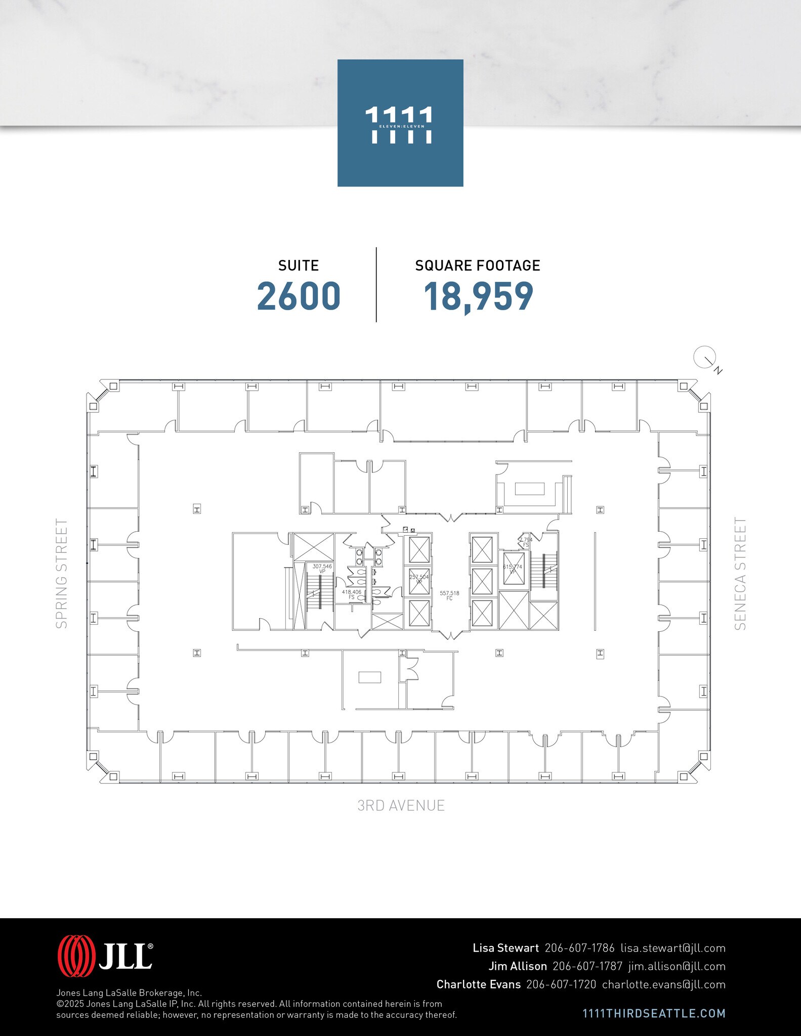 1111 3rd Ave, Seattle, WA à louer Plan d’étage– Image 1 sur 1