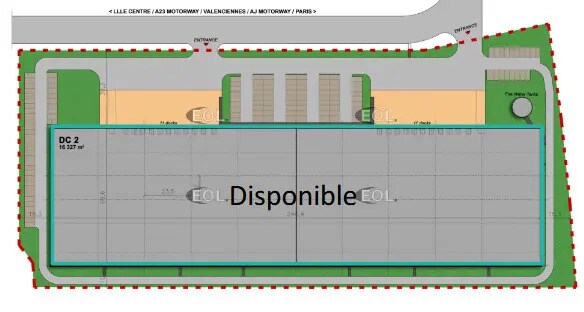 Industriel/Logistique dans Fretin à louer - Plan de site – Image 3 sur 3