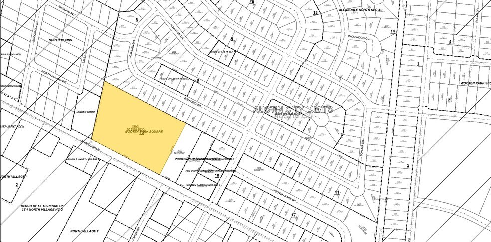 2020 W Anderson Ln, Austin, TX à vendre - Plan cadastral – Image 2 sur 6