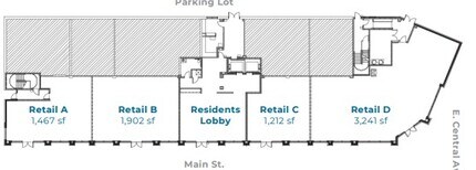 10 N Main St, Wharton, NJ à louer Plan d’étage– Image 1 sur 1