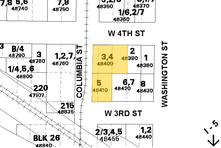 215 W 4th St, Vancouver, WA à louer - Plan cadastral – Image 3 sur 5