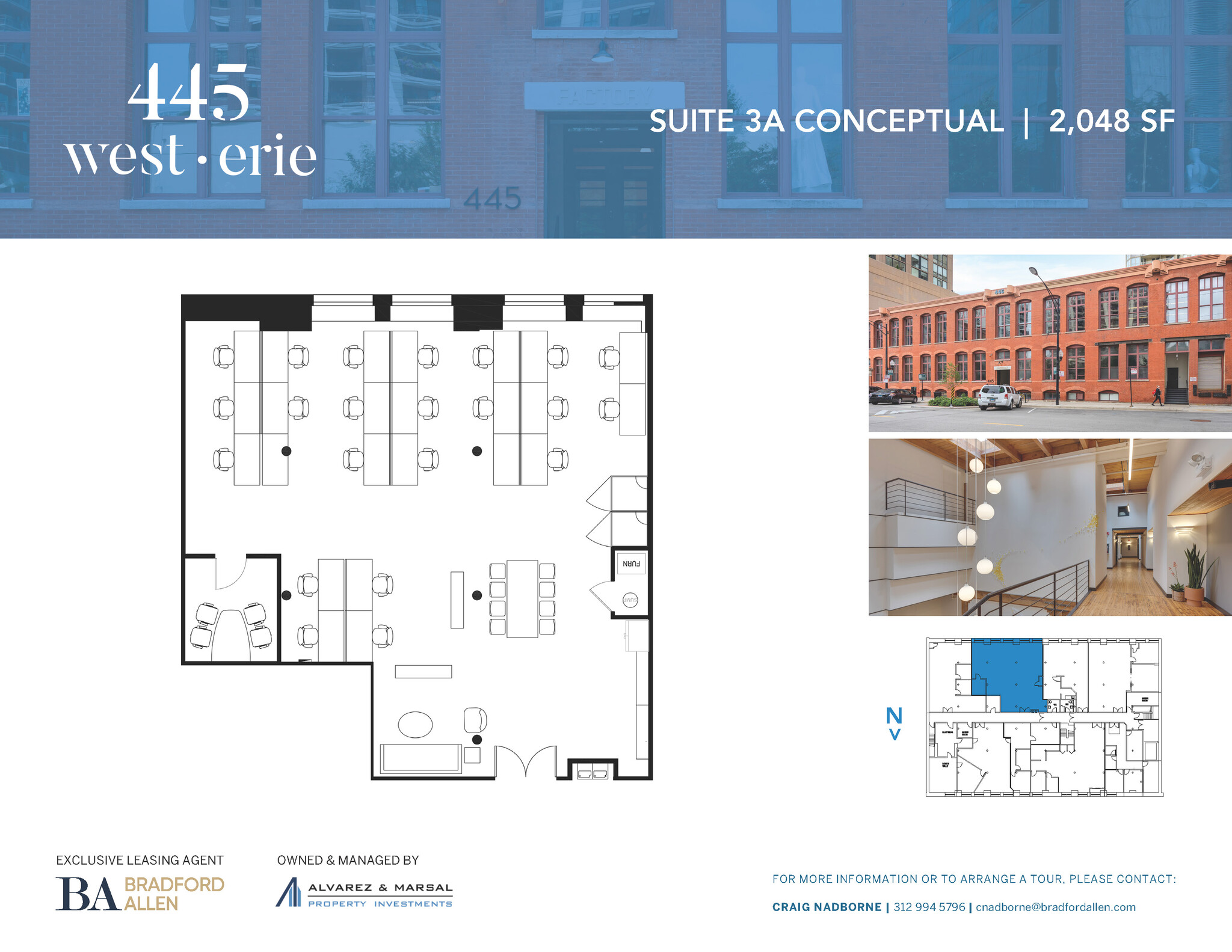 445 W Erie St, Chicago, IL à louer Plan d’étage– Image 1 sur 3