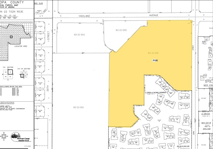 2141 E Highland Ave, Phoenix, AZ à louer - Plan cadastral – Image 2 sur 16