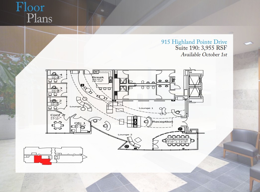925 Highland Pointe Dr, Roseville, CA à louer Plan d’étage– Image 1 sur 1