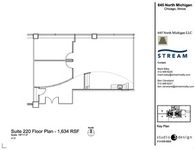 645 N Michigan Ave, Chicago, IL à louer Plan d’étage– Image 1 sur 1