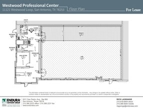11121 Westwood Loop, San Antonio, TX à louer Plan d’étage– Image 1 sur 1