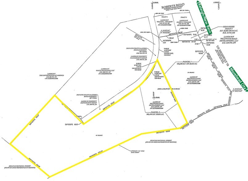 415 Roberts Rd, Newport, NC à vendre - Plan de site – Image 3 sur 4
