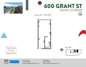 600 Grant St, Denver, CO à louer Plan d’étage– Image 2 sur 2