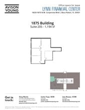 1875 NW Corporate Blvd, Boca Raton, FL à louer Plan d’étage– Image 1 sur 1