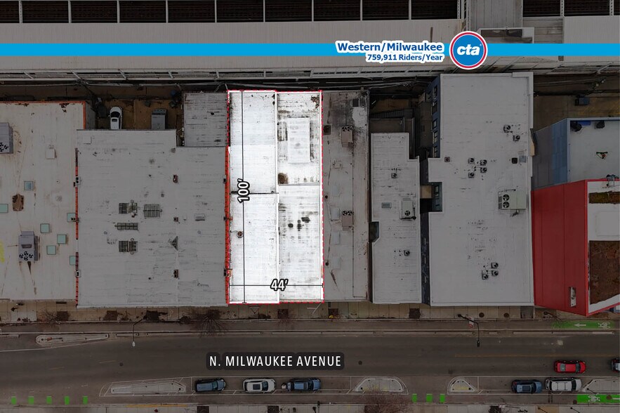 1906-1908 N Milwaukee Ave portefeuille de 2 biens à vendre sur LoopNet.fr - Aérien – Image 2 sur 5
