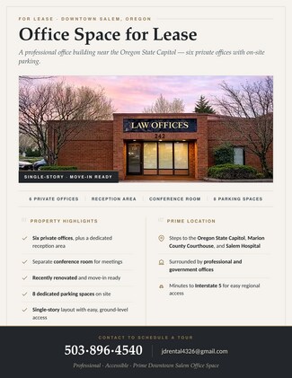 Plus de détails pour 242 Church St SE, Salem, OR - Bureau à louer