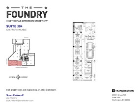 1055 Thomas Jefferson St NW, Washington, DC à louer Plan d’étage– Image 1 sur 1