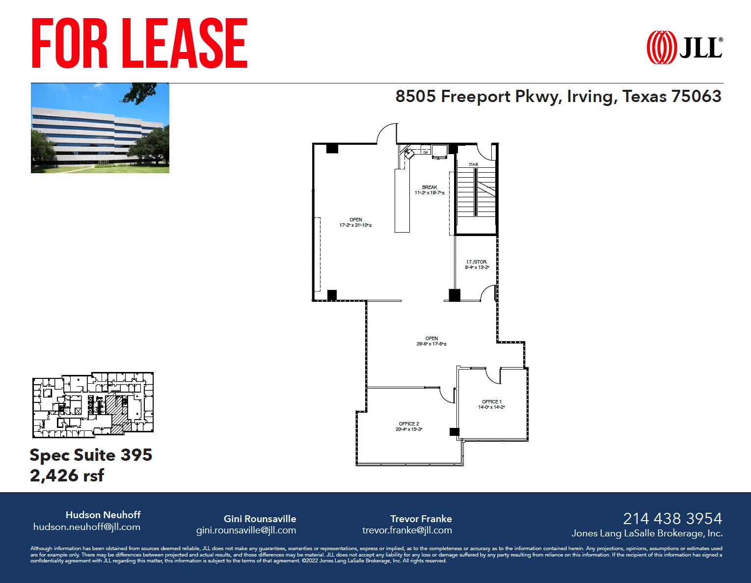 8505 Freeport Pky, Irving, TX à louer Plan d’étage– Image 1 sur 1