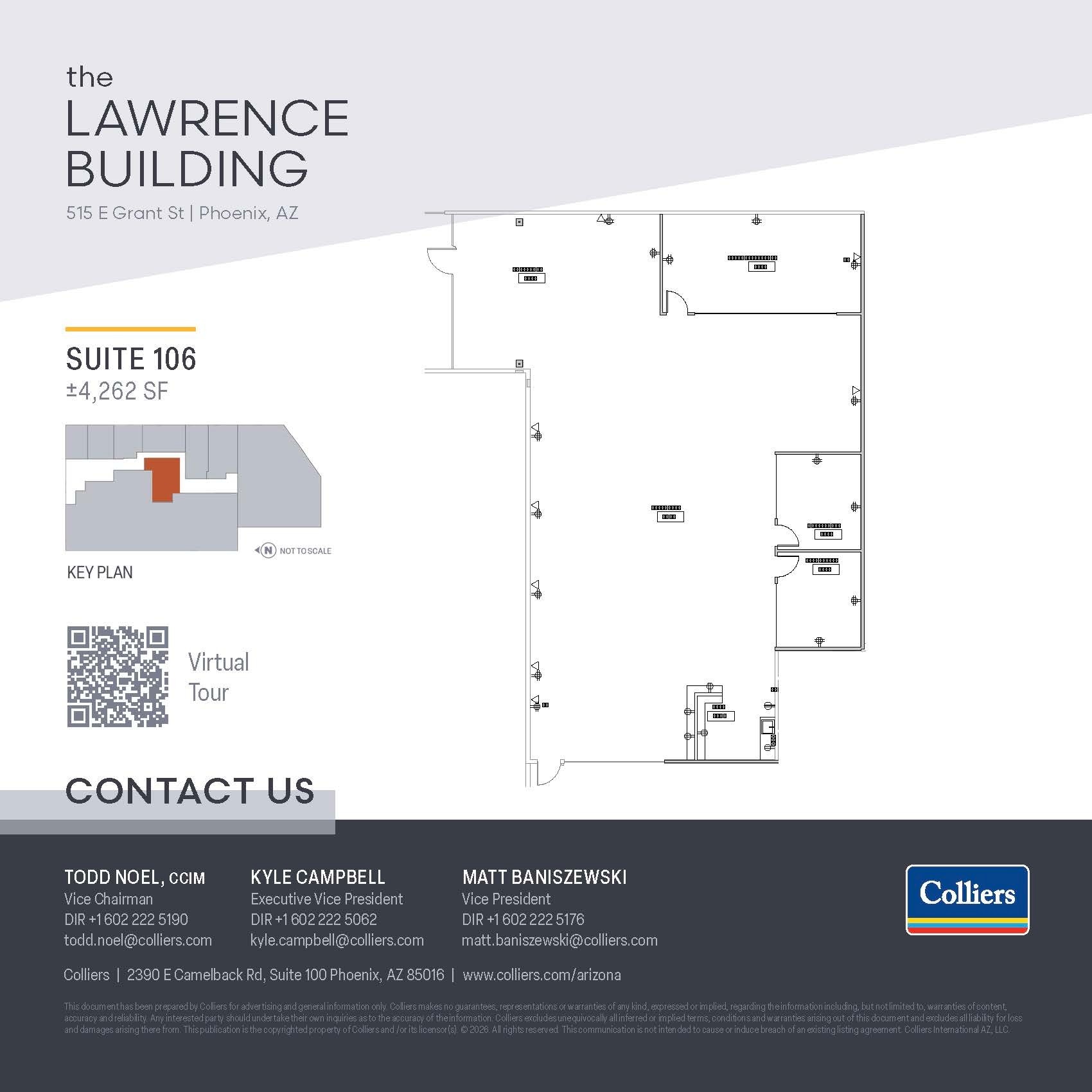 515 E Grant St, Phoenix, AZ à louer Plan d’étage– Image 1 sur 1
