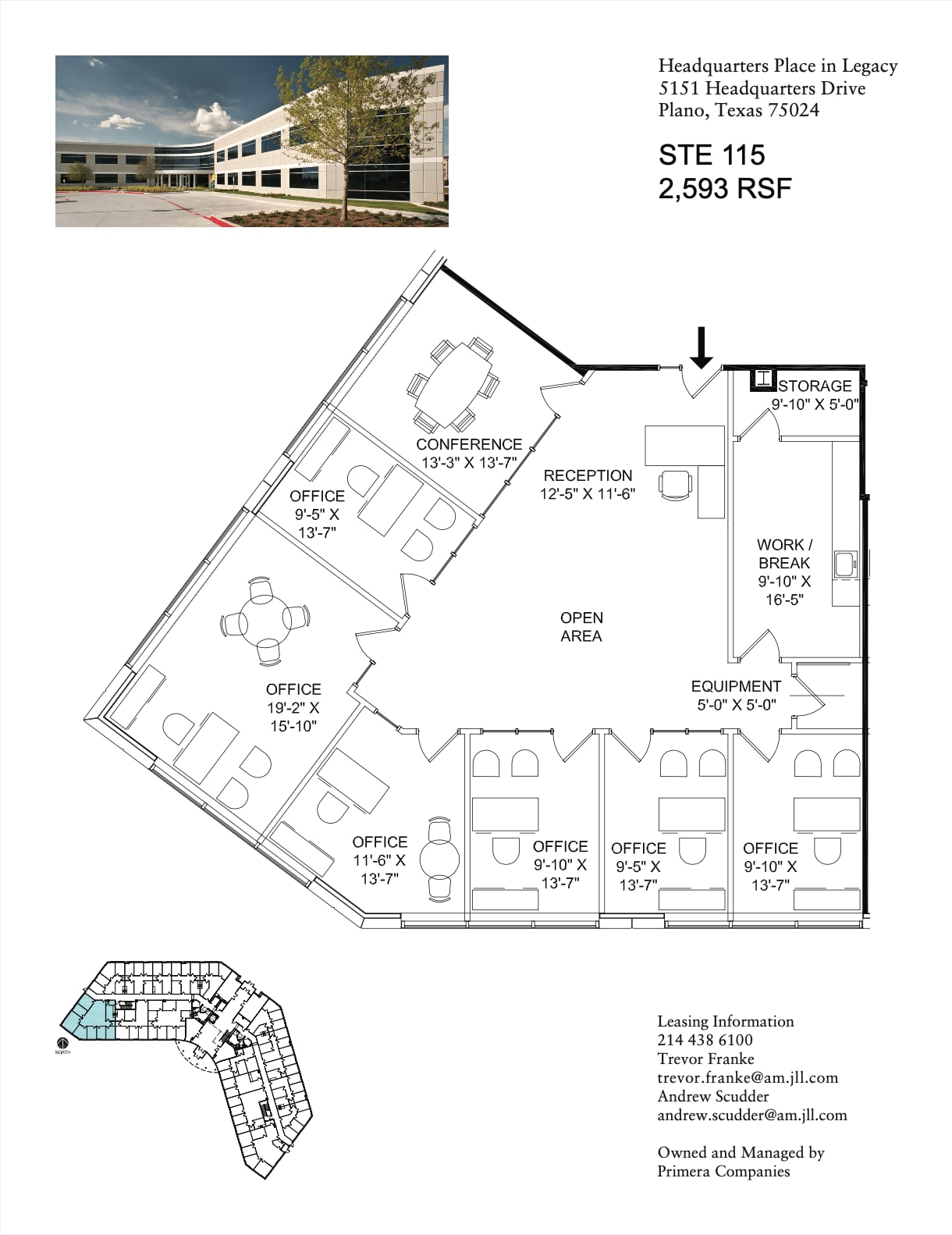 8560 Belleview Dr, Plano, TX à louer Plan d’étage– Image 1 sur 1