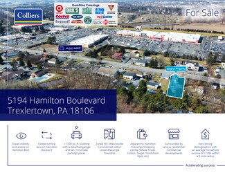 Plus de détails pour 5194 Hamilton Blvd, Allentown, PA - Local commercial à vendre