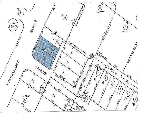 11432 Paramount Blvd, Downey, CA à vendre - Plan cadastral – Image 3 sur 3