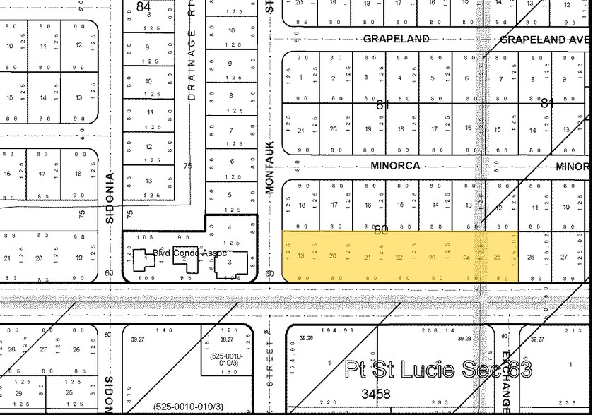 1605-1657 SE Port St Lucie Blvd, Port Saint Lucie, FL à louer - Plan cadastral – Image 2 sur 10