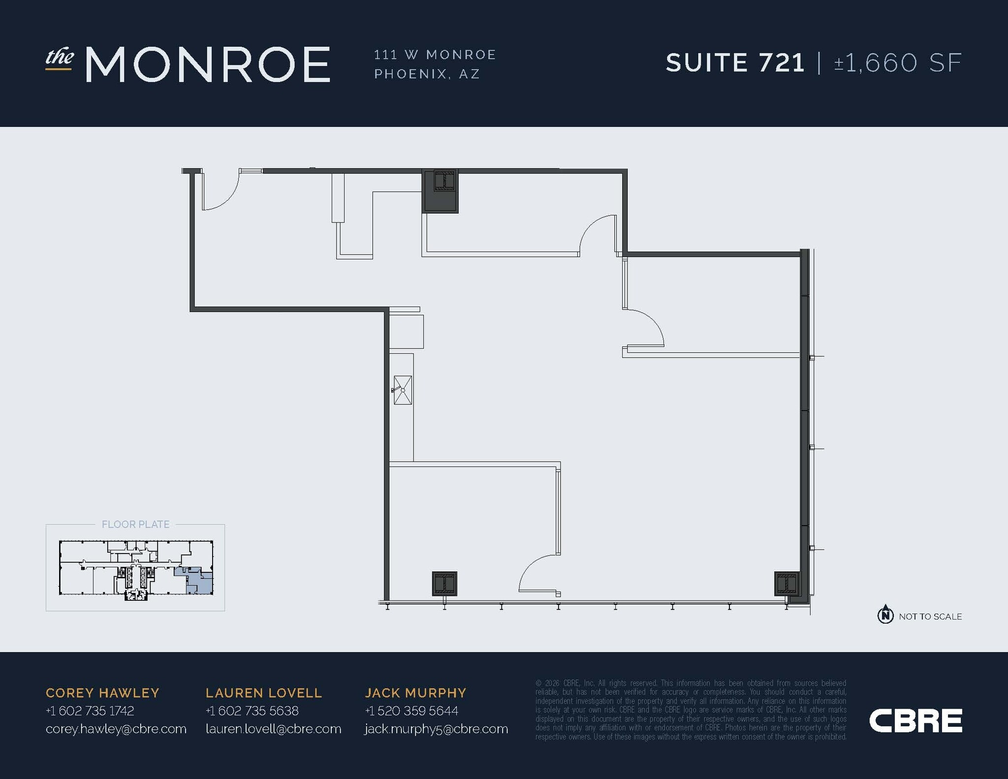 111 W Monroe St, Phoenix, AZ à louer Photo intérieure– Image 1 sur 1