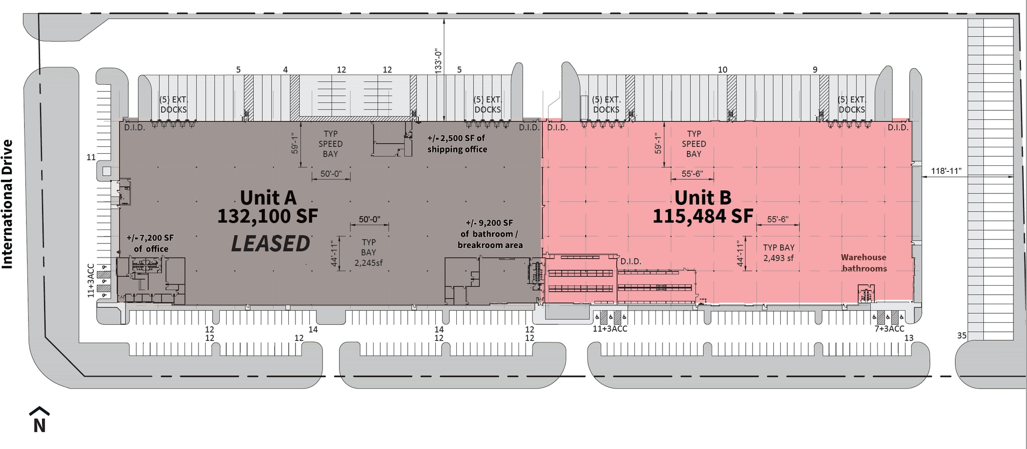 1445 International Dr, Mount Pleasant, WI à louer Plan d’étage– Image 1 sur 1