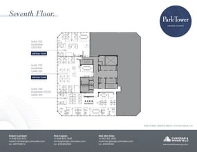 650 Town Center Dr, Costa Mesa, CA à louer Plan d’étage– Image 1 sur 1