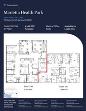 780 Canton Rd NE, Marietta, GA à louer Plan d’étage– Image 2 sur 2
