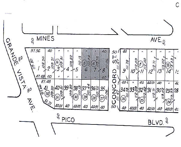 3226-3230 Mines Ave, Los Angeles, CA à louer - Plan cadastral – Image 2 sur 9