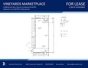 11398-11438 Kenyon Way, Rancho Cucamonga, CA à louer Plan de site– Image 1 sur 1