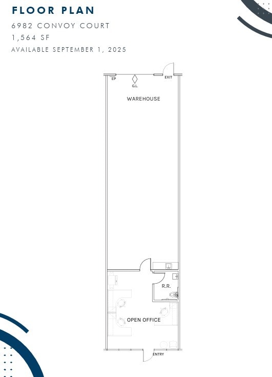 7130 Convoy Ct, San Diego, CA à louer Plan d’étage– Image 1 sur 1