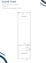 7130 Convoy Ct, San Diego, CA à louer Plan d’étage– Image 1 sur 1