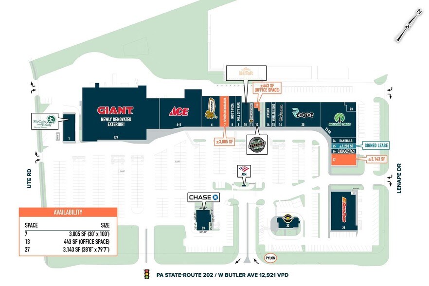 426 Town Ctr, New Britain, PA à louer - Plan de site – Image 2 sur 6