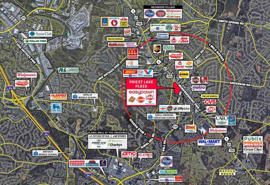 2651 Murfreesboro Pike, Nashville, TN à louer - Aérien – Image 2 sur 22