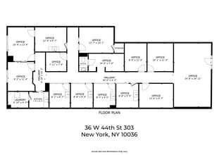 34-36 W 44th St, New York, NY à louer Plan d’étage– Image 1 sur 22