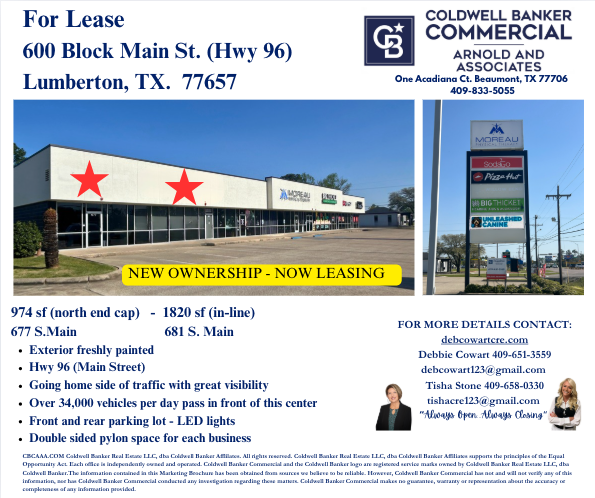 677-681 S Main St, Lumberton, TX à louer - Photo de l’immeuble – Image 1 sur 3