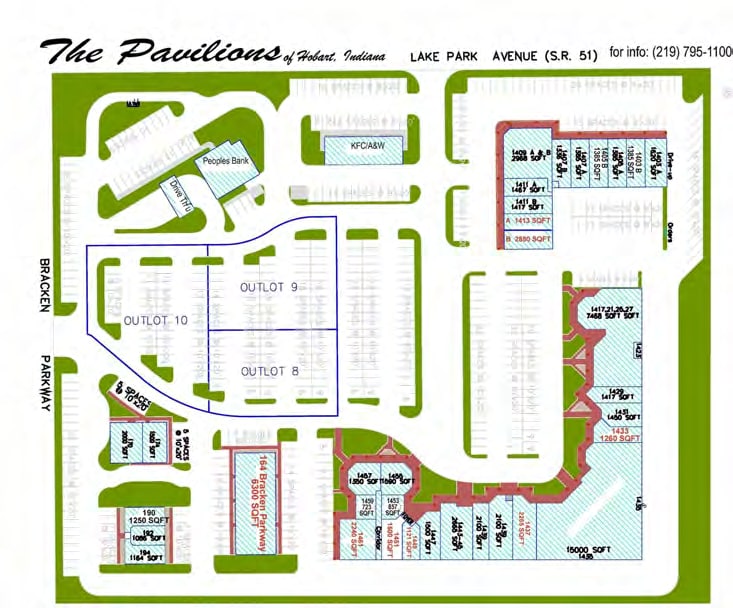 1403 S Lake Park Ave, Hobart, IN à louer Plan de site– Image 1 sur 1
