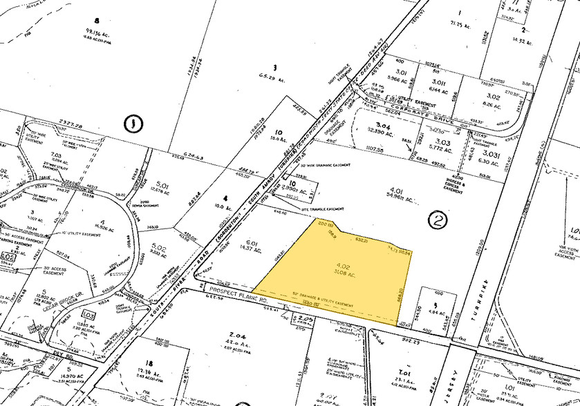 283 Prospect Plains Rd, Cranbury, NJ à louer - Plan cadastral – Image 2 sur 6